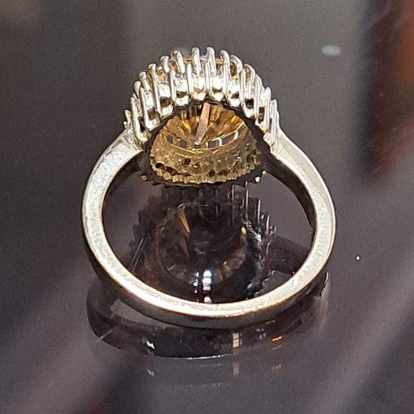 *CERTIFIED* GORGEOUS 5 CT NATURAL CHAMPAGNE HPHT DIAMOND SOLITAIRE RING SIZE 8
